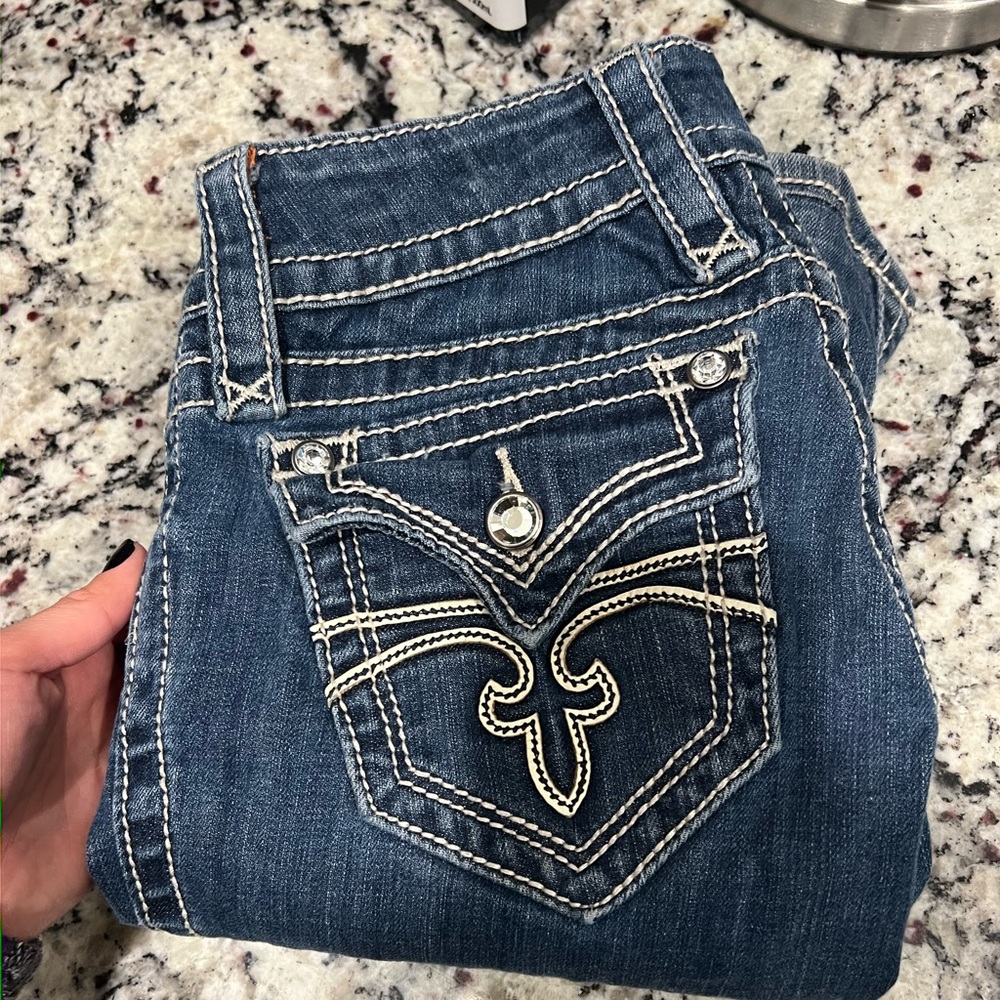 2000s low rise Rock revival jeans